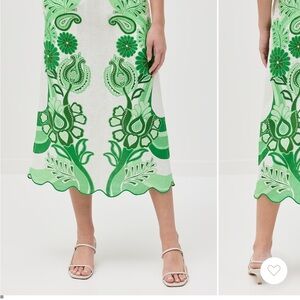 Farm Rio Floral Midi Skirt - size small